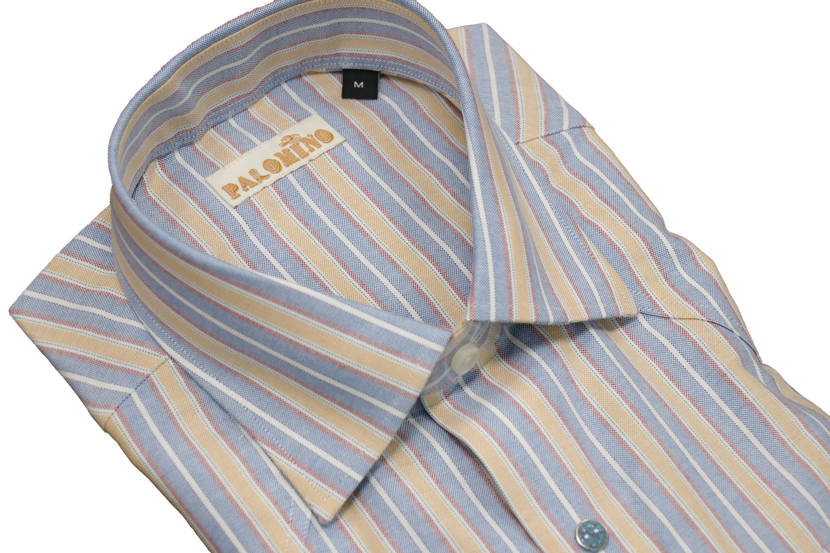 Palomino Pearl Snap - Turquoise Stripe Oxford