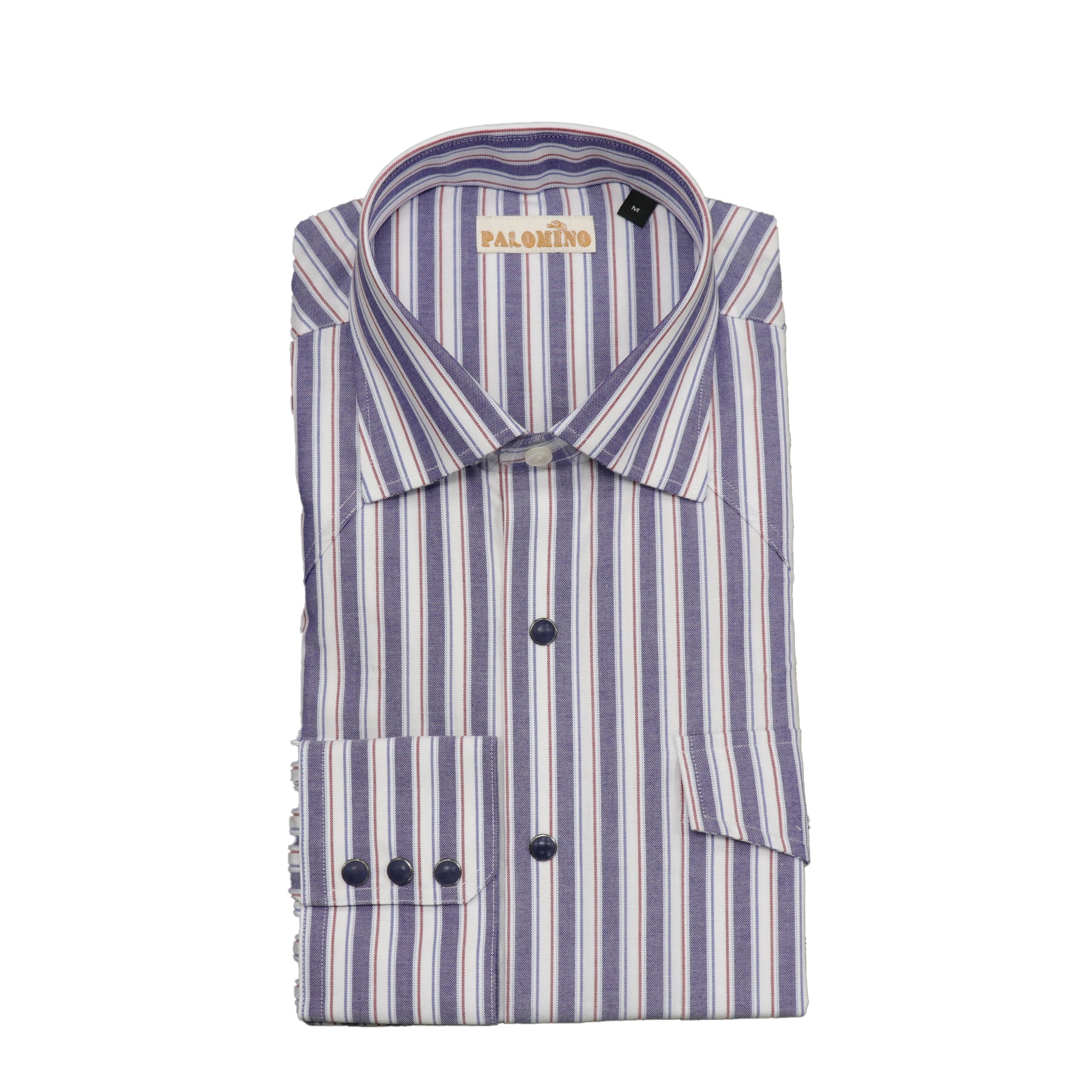 Palomino Pearl Snap - America Stripe Oxford