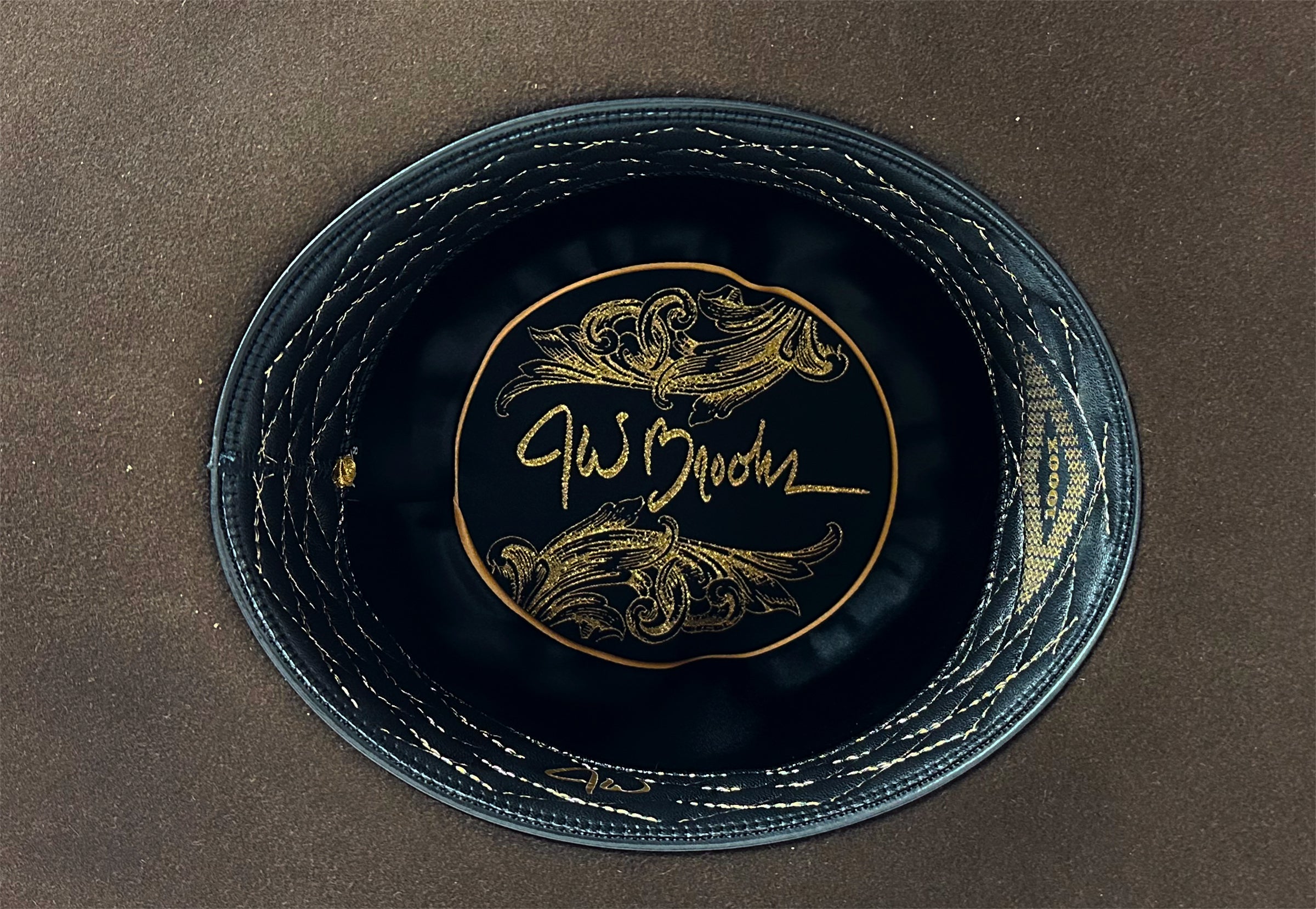 JW Brooks Pure Beaver Belly Cowboy Hat in Chocolate