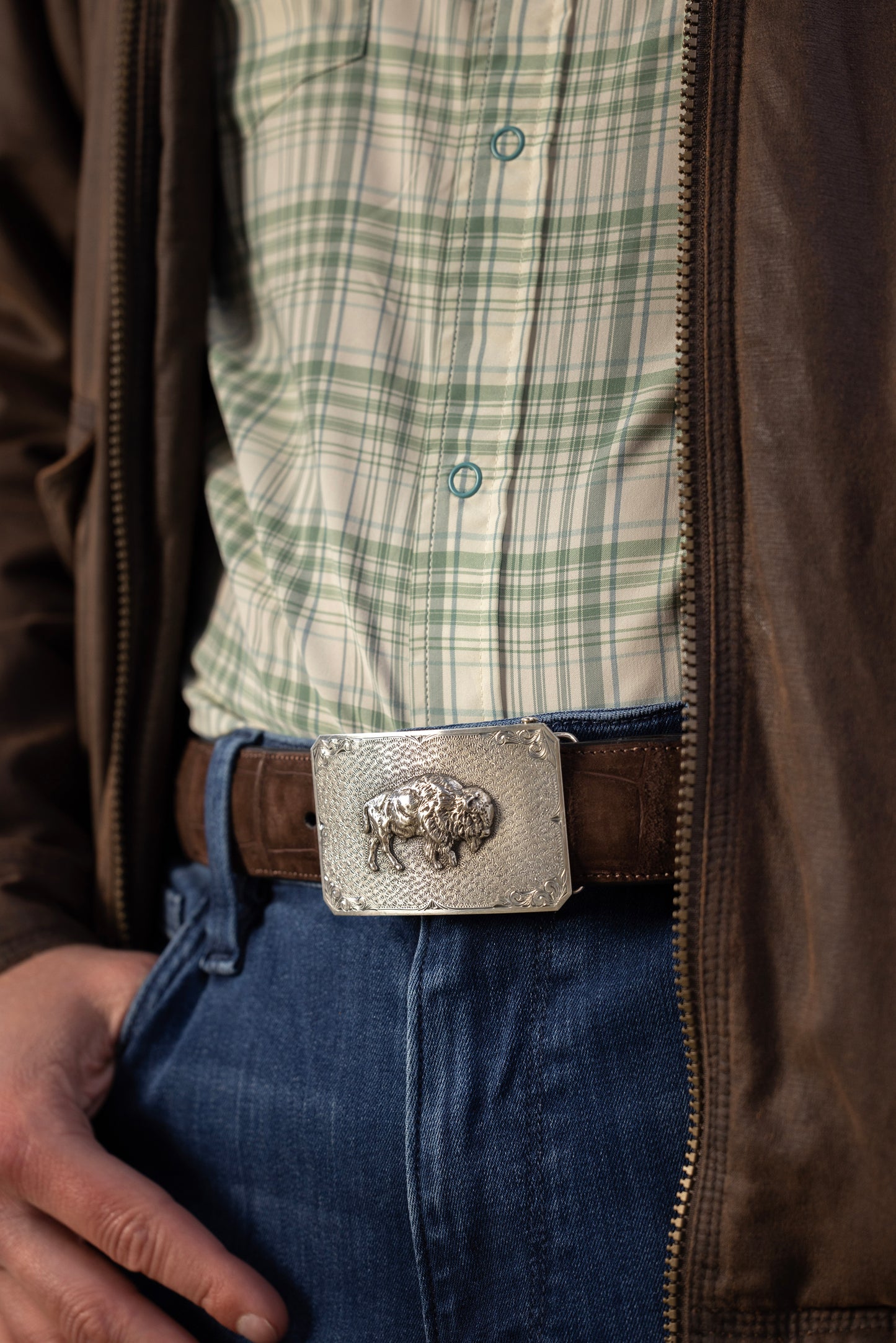 Jasper 1600 Buffalo Trophy Buckle