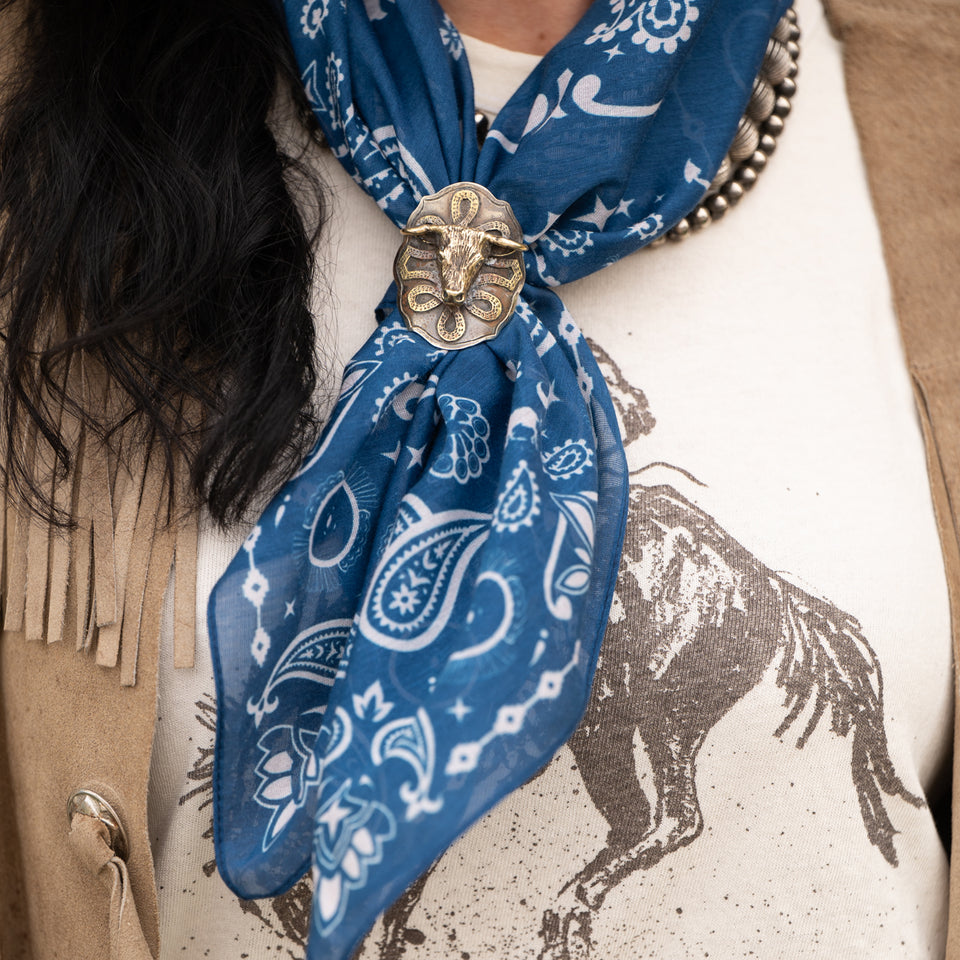 Fringe Scarves Scarf Slide Bull
