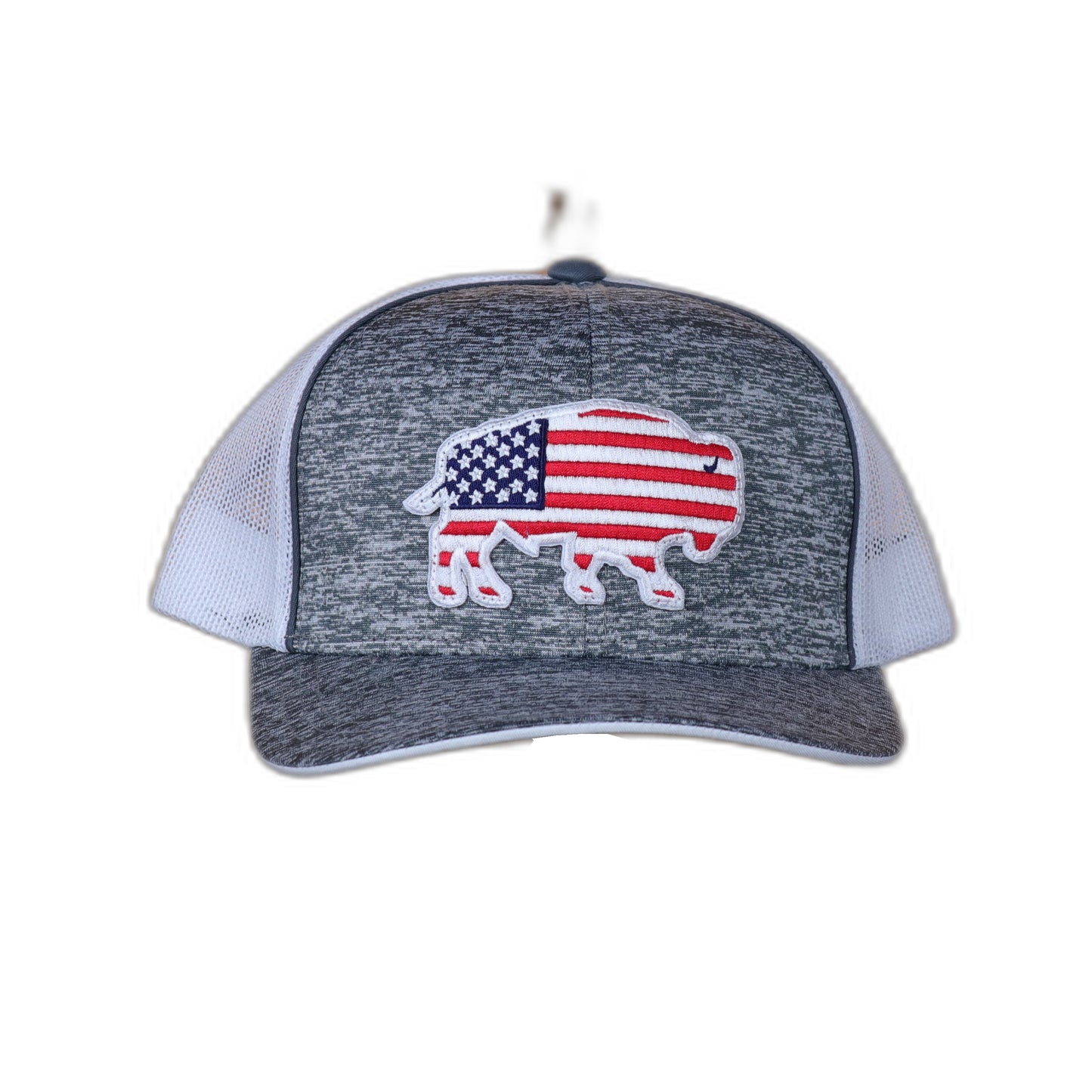 Patriotic Buffalo Patch Trucker Hat