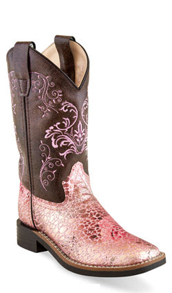 Old West VB9154 Girl's Cowgirl Boots