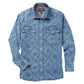 Bisley Western Shirt in Navy Paisley