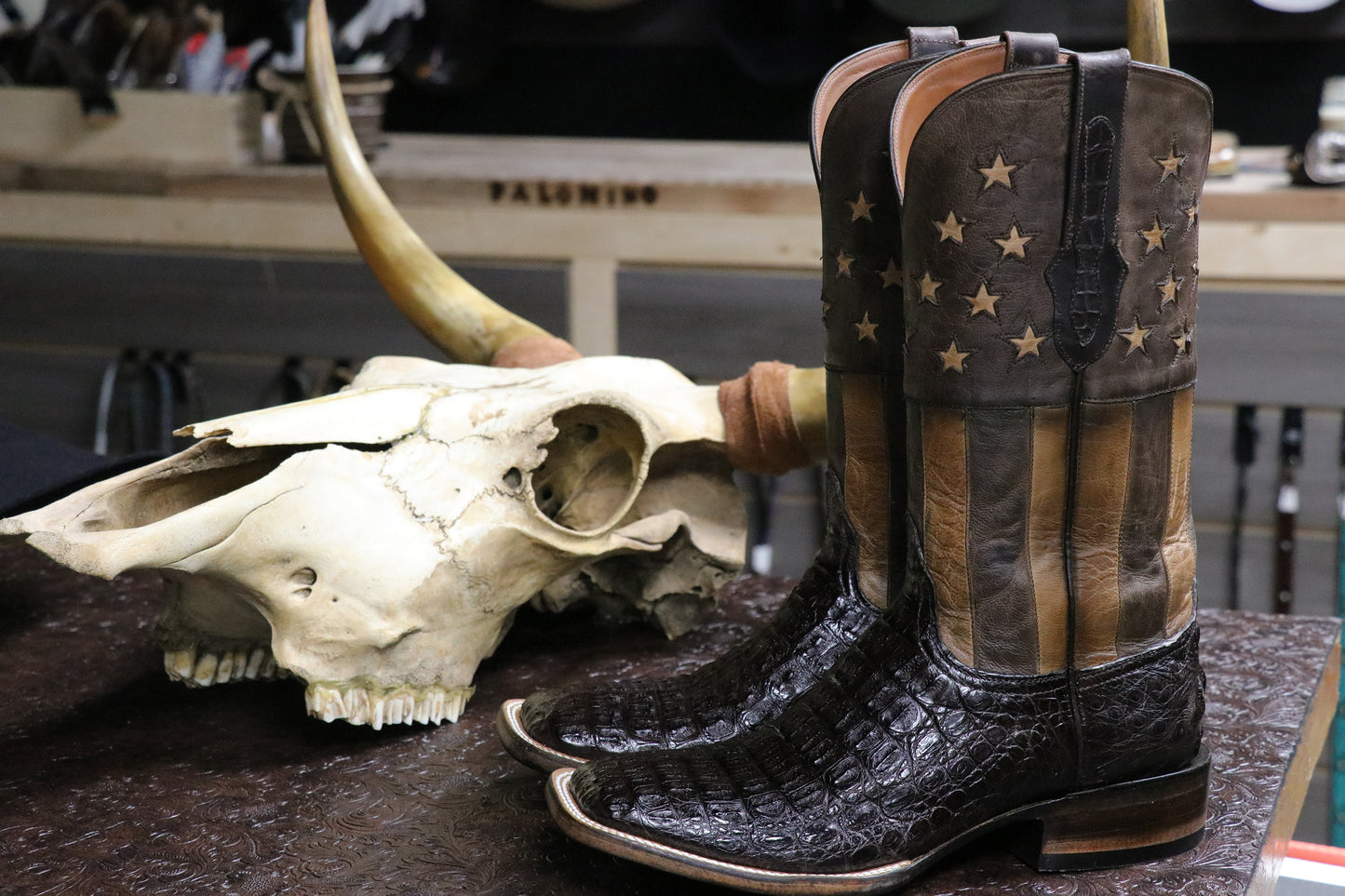 7177 All American Hornback Caiman Boot