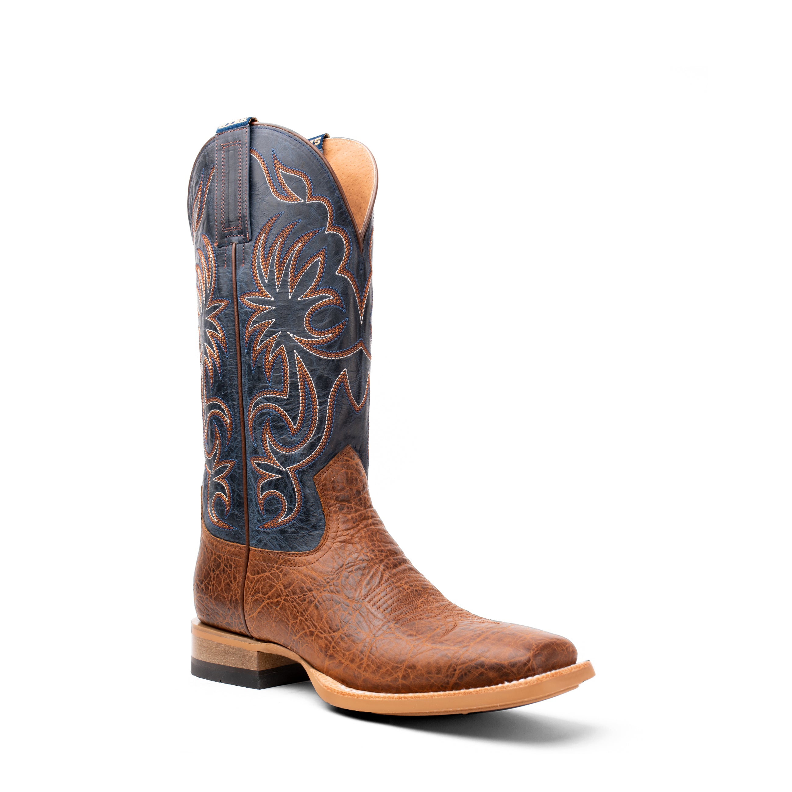 Burdett WesTrail Square Toe Boot Brown/Blue