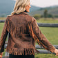 Lea Leather Fringe Jacket