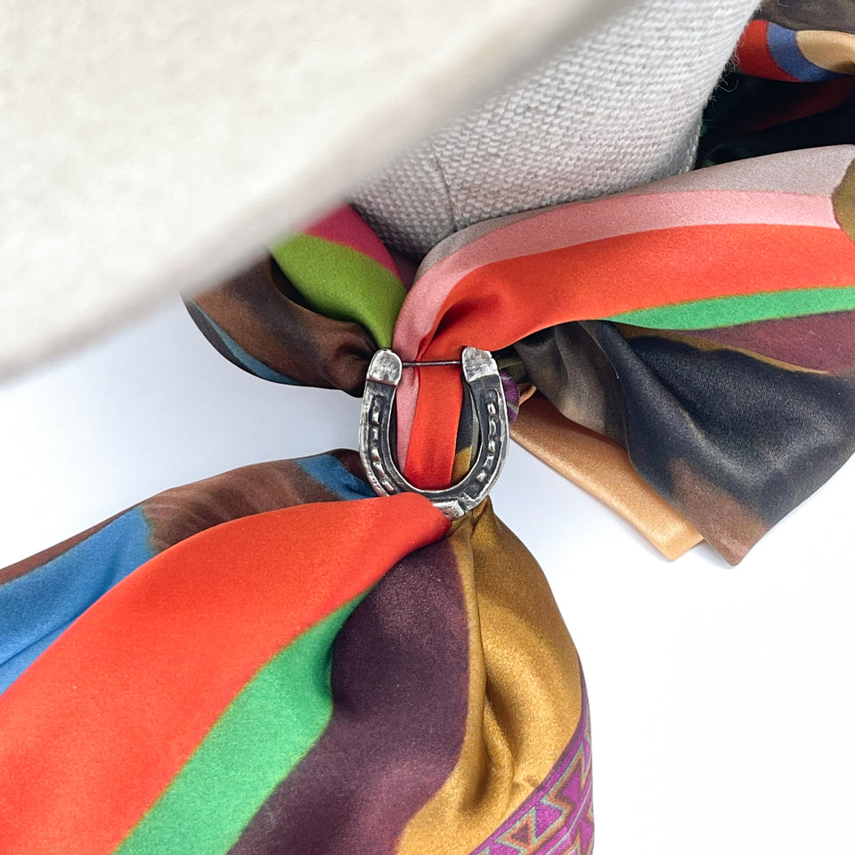 Fringe Scarves Scarf Slide Horseshoe