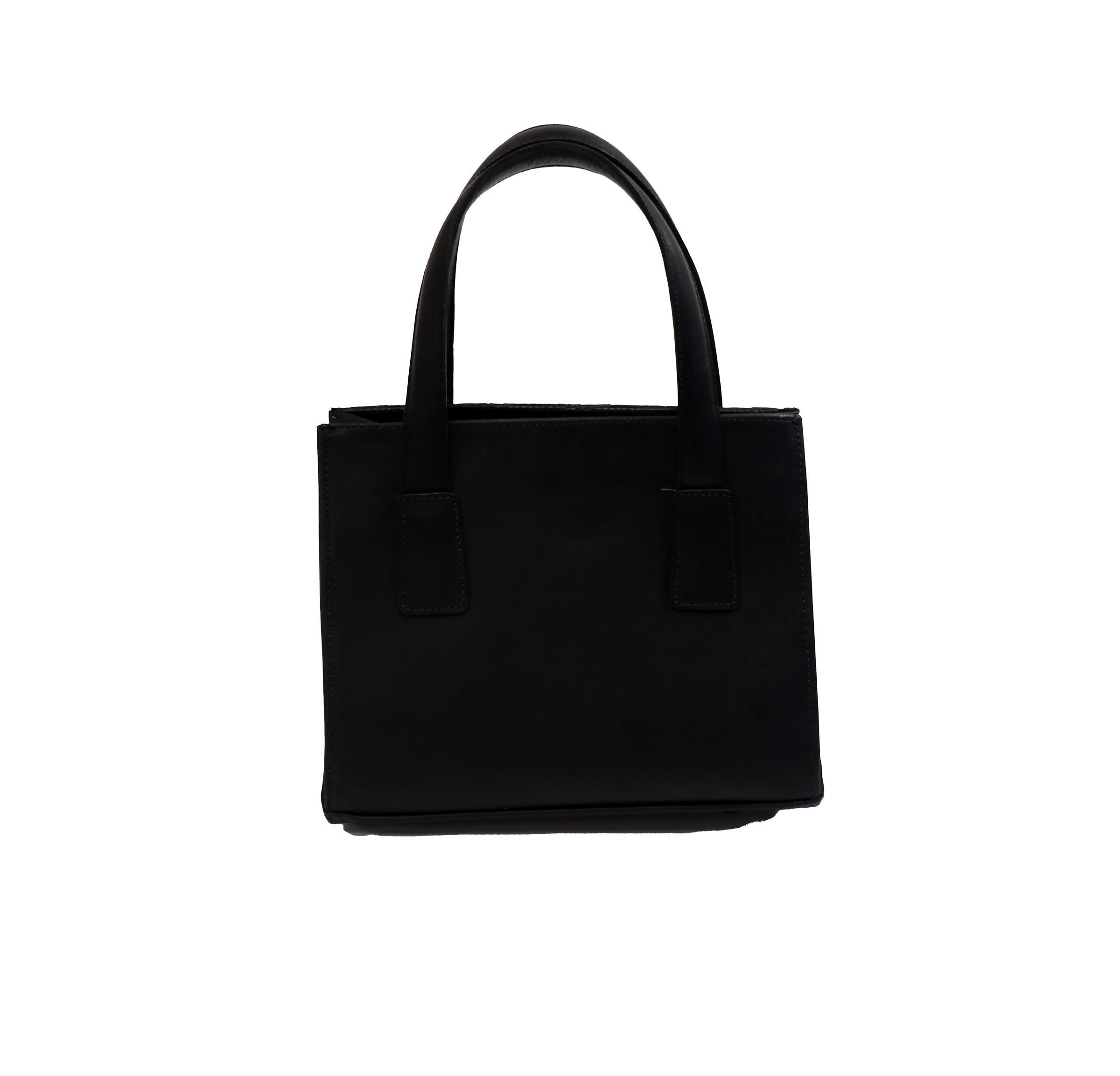 Tooled Turquoise & Black Reversible Handbag