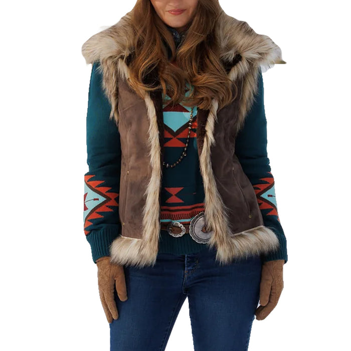 The Luxe Vest in Walnut