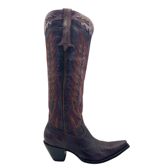 Yucatan Cowgirl Boots in Vesuvio Plum